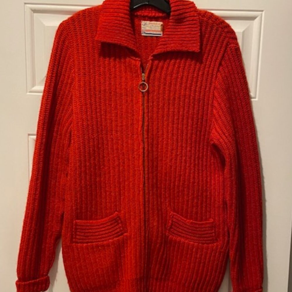 Vintage Knockabouts By Pendleton Red Zip-Up Sweat… - image 3